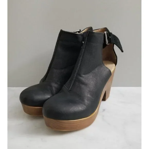 Clog Boots Amber Orchard Clog Black Shoes Platform Clog Heels Free